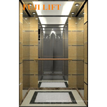 Hairline Mirror Etching Combination Passenger Elevator